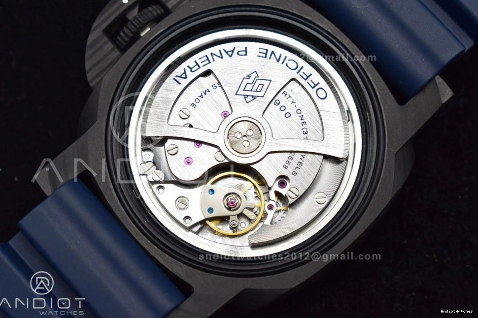 Best Blue P Strap Edition Blue Trendsetting SBF W Rubber 439 on Carbotech 1:1 Dial PAM1232 1205